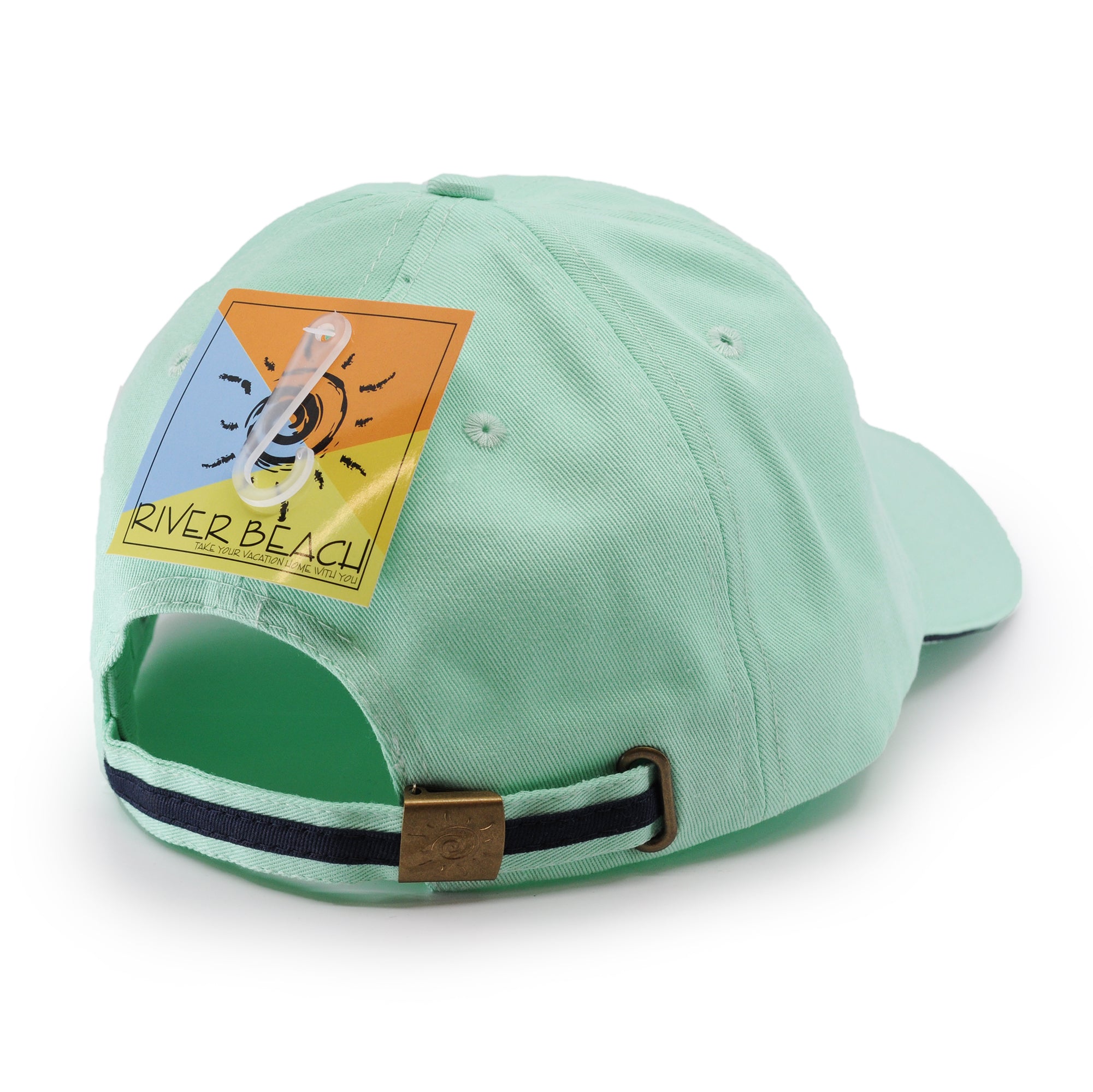 100% Cotton Adjustable Sports Cap. (Mint Green) – RIVER BEACH