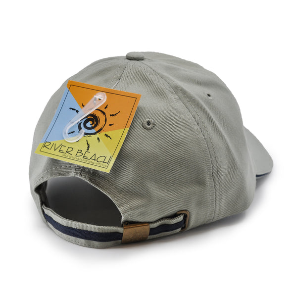 100% Cotton Adjustable Sports Cap. (Grey)