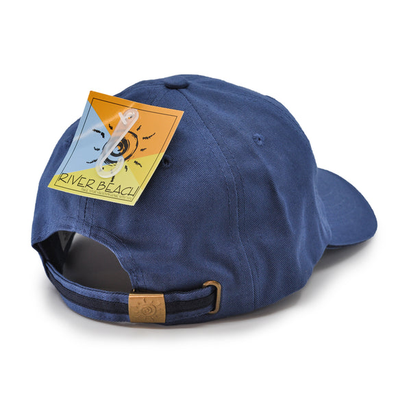 100% Cotton Adjustable Sports Cap. (Blue)