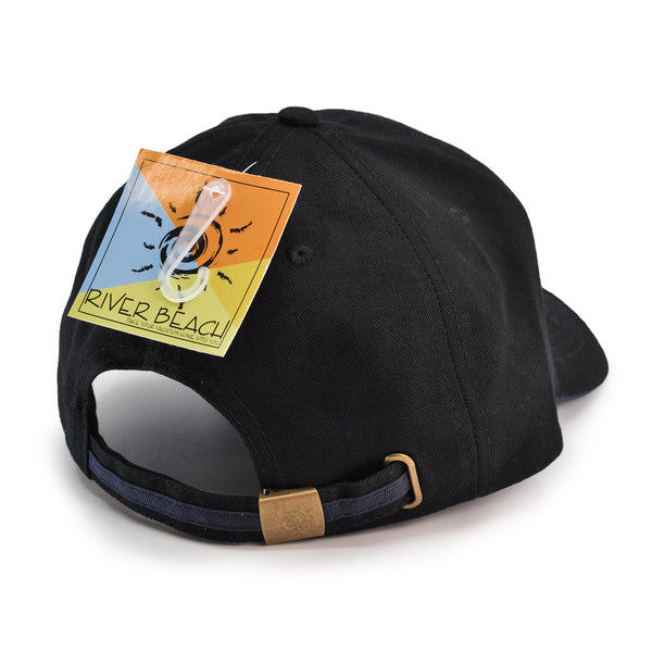 100% Cotton Adjustable Sports Cap. (Black)