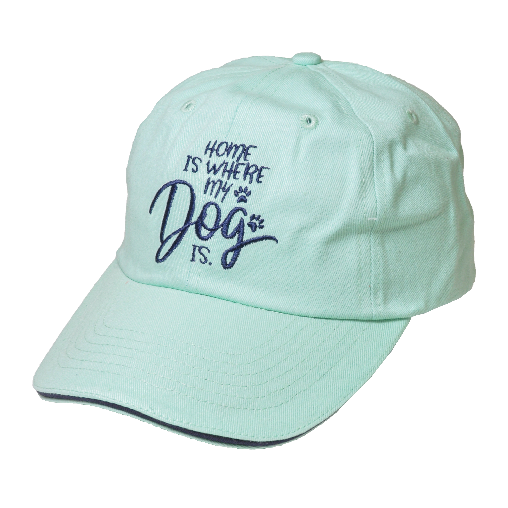 Pet Collection "Home Is Where My Dog Is" 100% Cotton Adjustable Sports Cap.