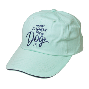 Pet Collection "Home Is Where My Dog Is" 100% Cotton Adjustable Sports Cap.