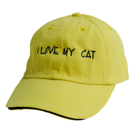 Pet Collection "I Love My Cat" 100% Cotton Adjustable Sports Cap.