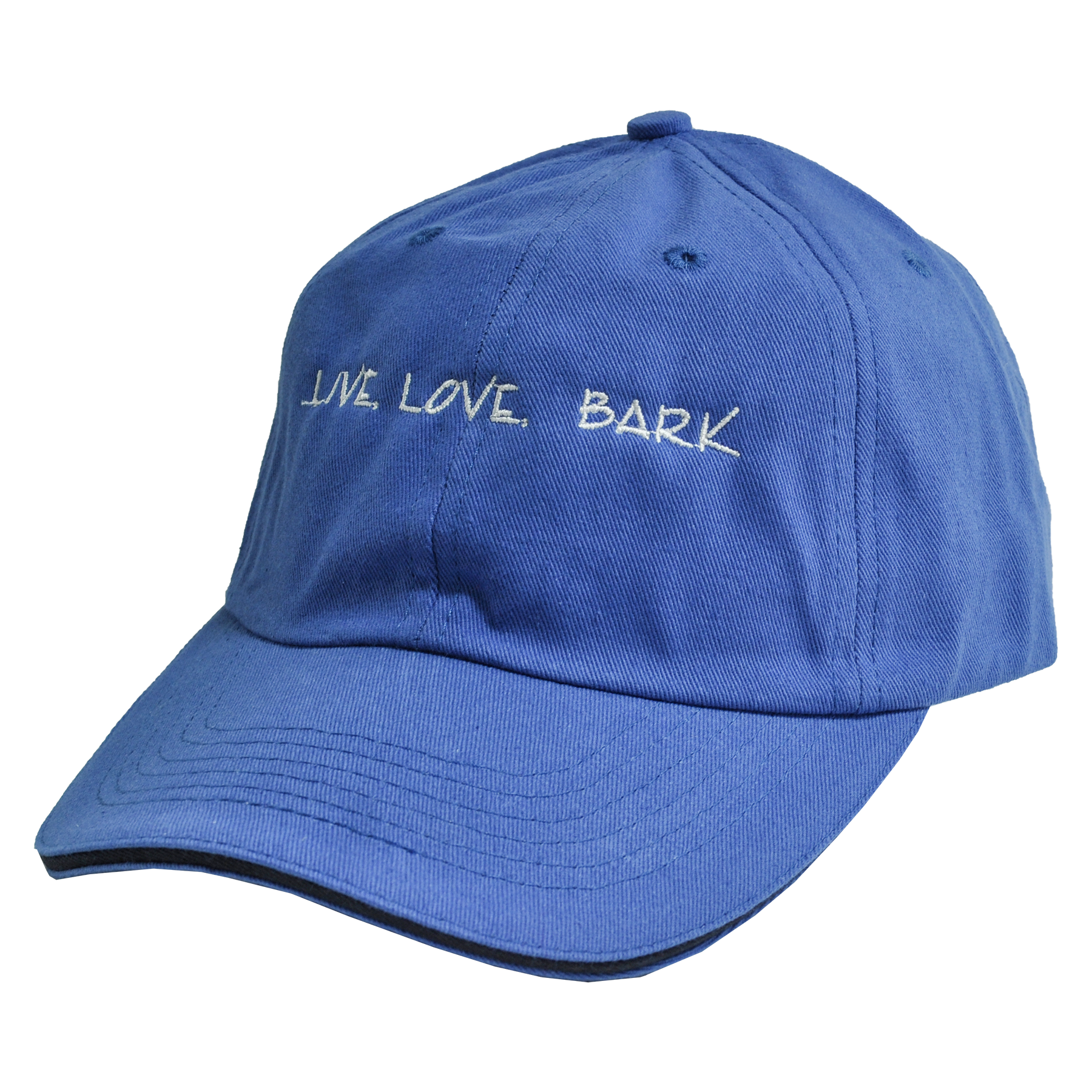 Pet Collection "Live. Love. Bark." 100% Cotton Adjustable Sports Cap.