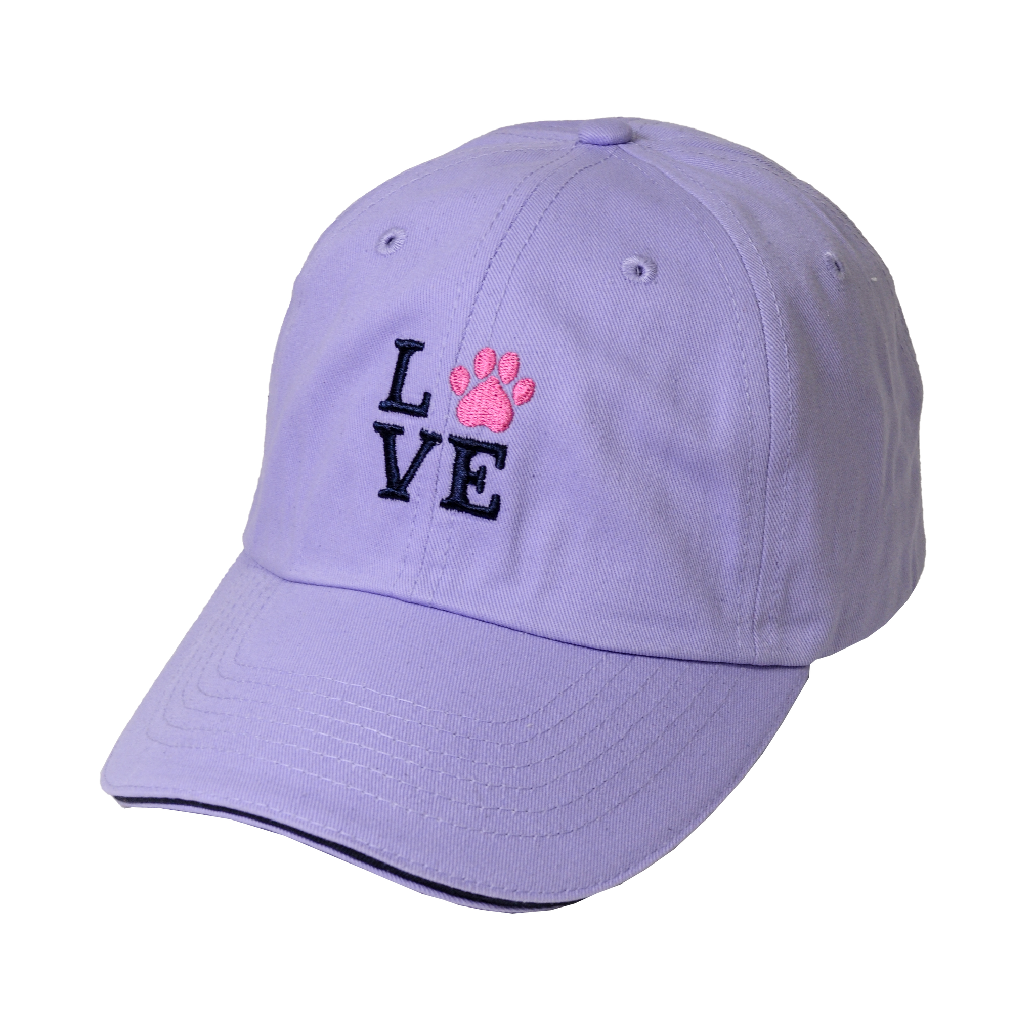 Pet Collection "Love" 100% Cotton Adjustable Sports Cap.