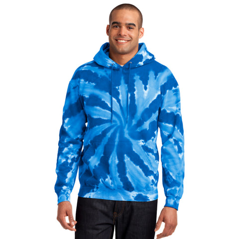 Men's  Rainbow Tie-Dye Pullover Hooded Sweatshirt