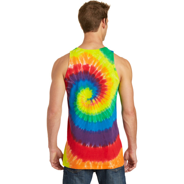 Men's Rainbow Tie-Dye Tank Top