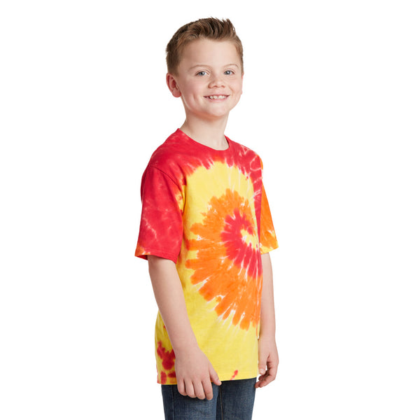 Youth Blaze Spiral Tie-Dye Tee