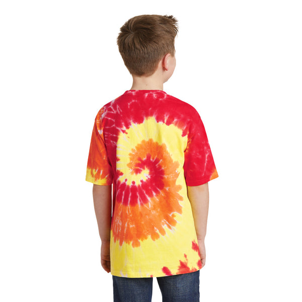 Youth Blaze Spiral Tie-Dye Tee
