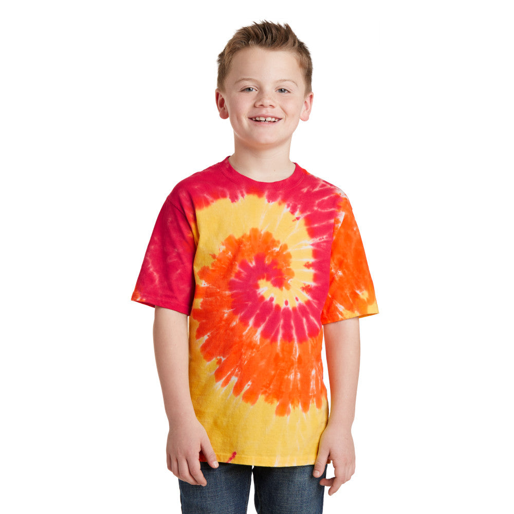 Youth Blaze Spiral Tie-Dye Tee