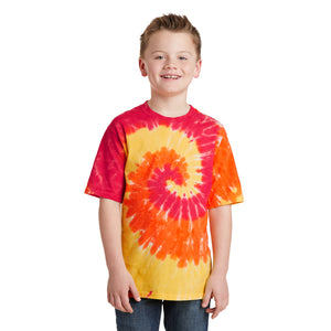 Youth Blaze Spiral Tie-Dye Tee