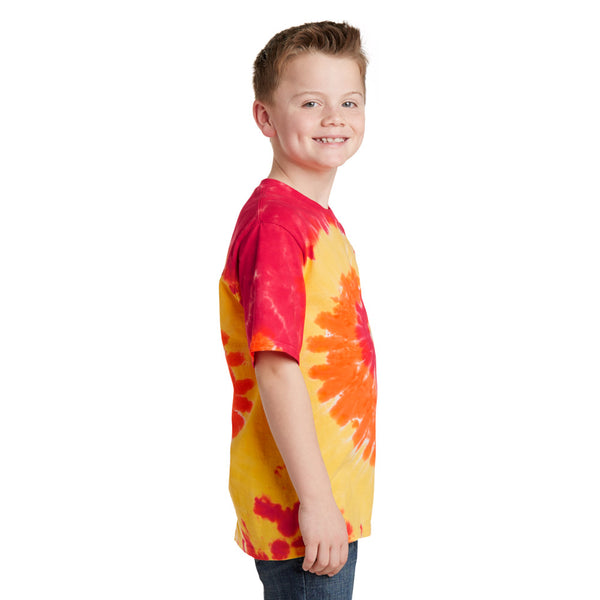 Youth Blaze Spiral Tie-Dye Tee