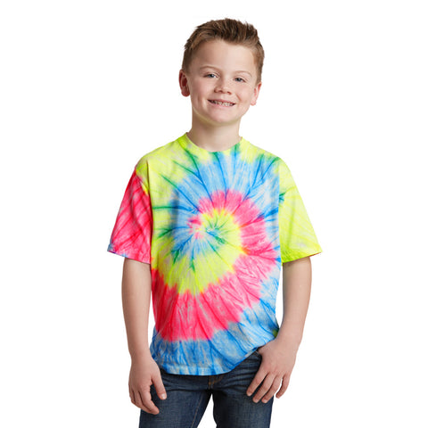 Youth Neon Rainbow Tie-Dye Tee