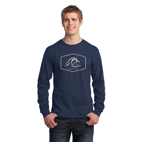 Men's Long Sleeve Jersey T-Shirt. River Beach.