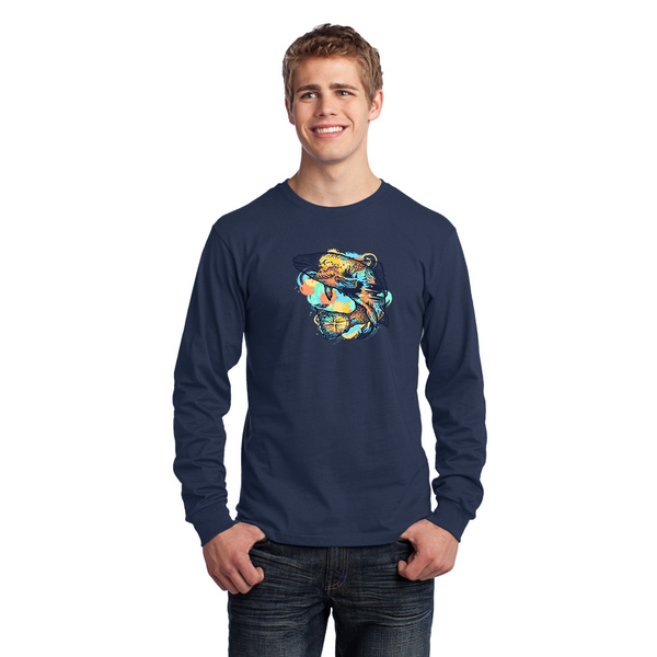 Men's Long Sleeve Jersey T-Shirt. Trout.