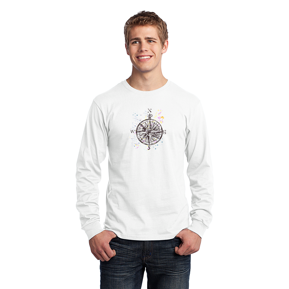 Men's Long Sleeve Jersey T-Shirt. Compass.