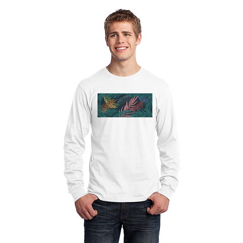 Men's Long Sleeve Jersey T-Shirt. Green.