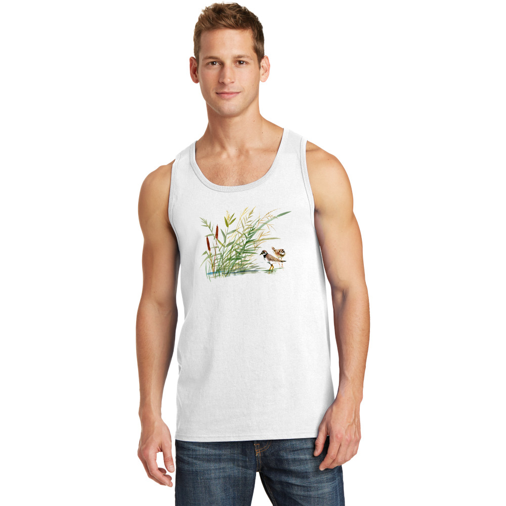 Men's Printed Tank Top - Birds