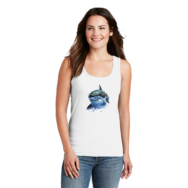 Women's Tank Top. Shark.