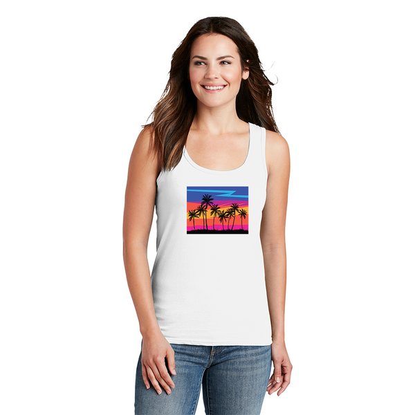 Women's Tank Top. Sunset.