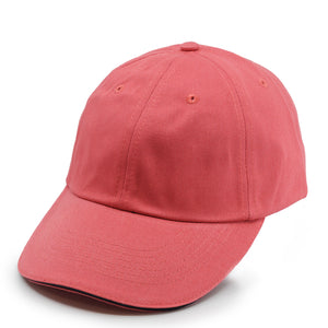 100% Cotton Adjustable Sports Cap. (Salmon)