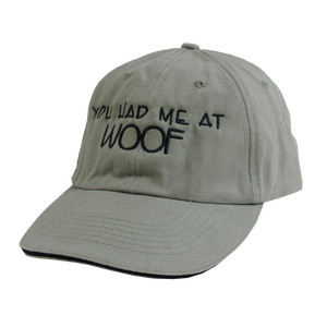 Pet Collection "You Had Me at WOOF" 100% Cotton Adjustable Sports Cap.