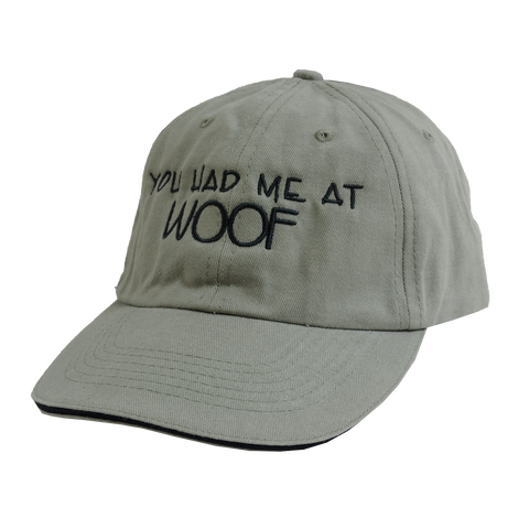 Pet Collection "You Had Me at WOOF" 100% Cotton Adjustable Sports Cap.